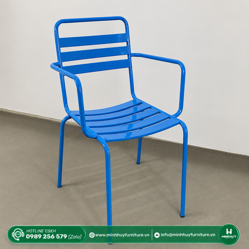Đặc điểm sản phẩm Ghế Sắt 3 Lá Có Tay MH00102