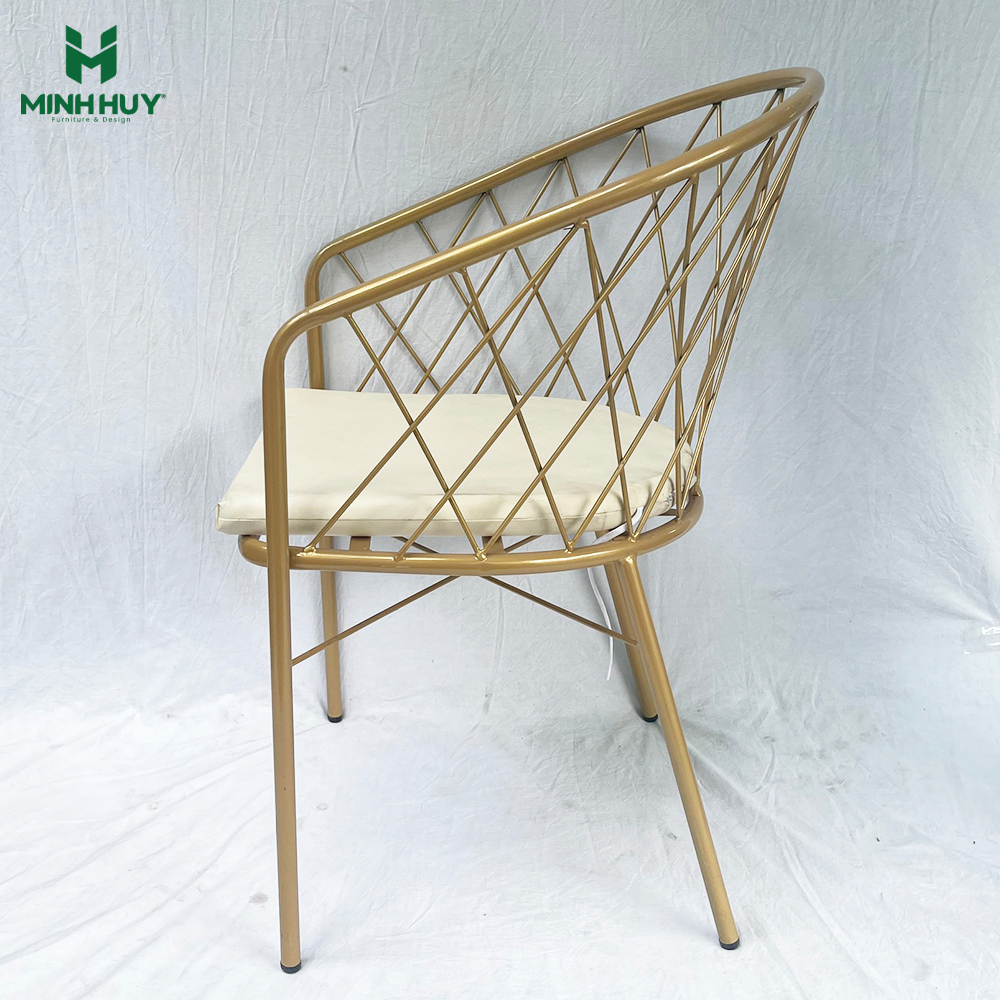 Ghế sắt decor kèm nệm MH030