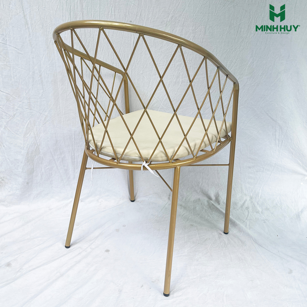 Ghế sắt decor kèm nệm MH030