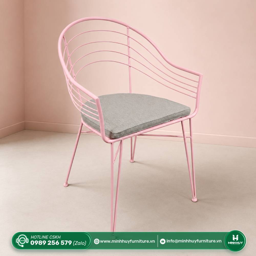 Thông số sản phẩm Ghế Sắt Gina Kèm Nệm MH009
