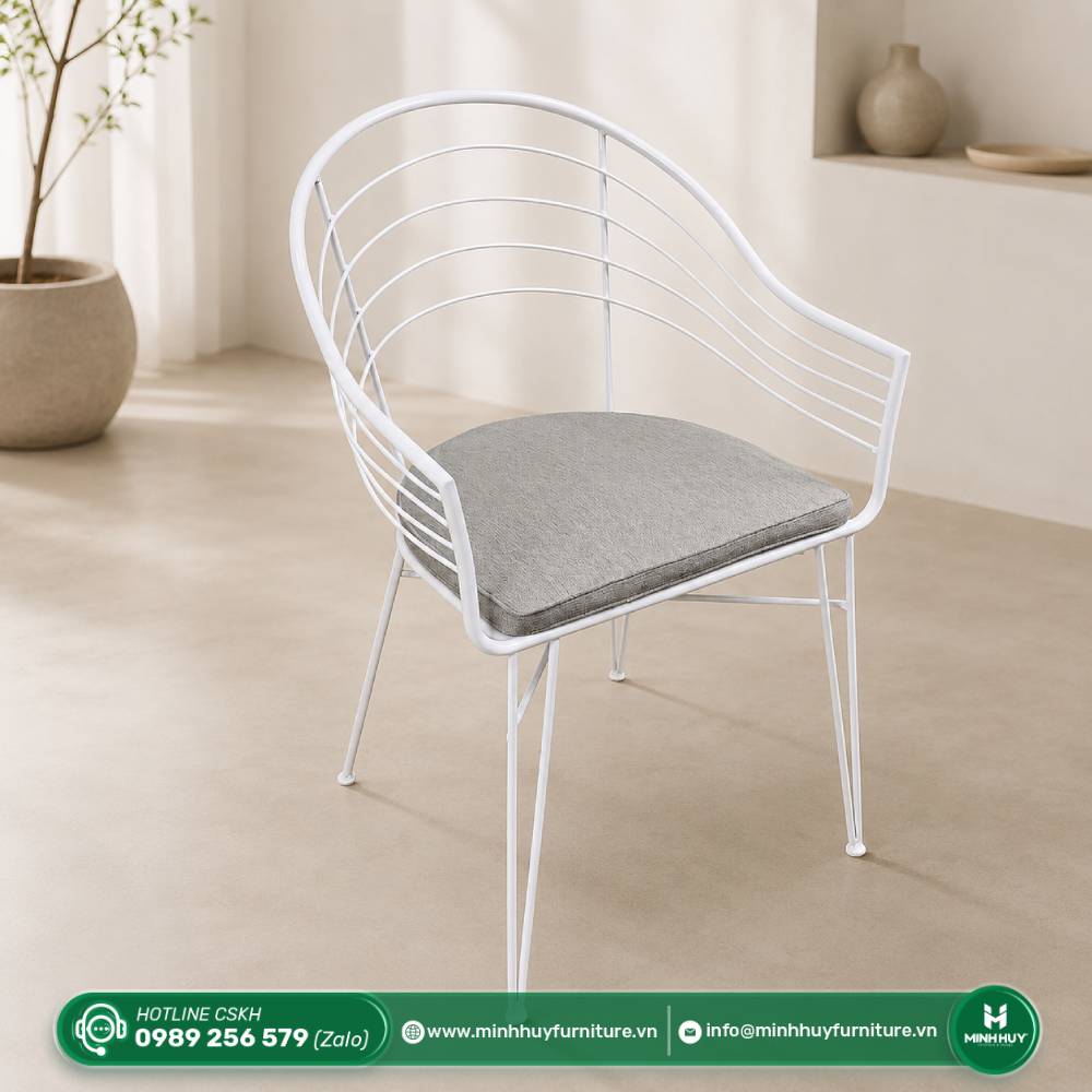 Ghế Sắt Gina Kèm Nệm MH009 được sử dụng cho lĩnh vực nào?
