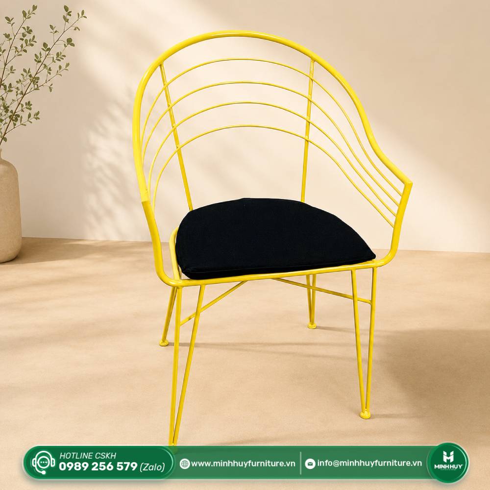 Cách vệ sinh Ghế Sắt Gina Kèm Nệm MH009