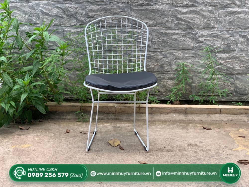 Cách vệ sinh Ghế Sắt Herry Kèm Nệm MH014