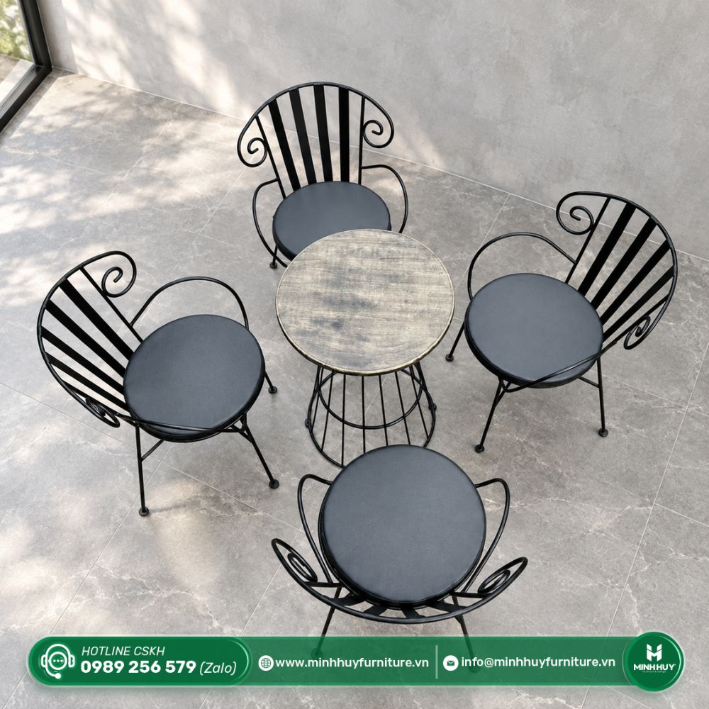 Thông số sản phẩm Ghế Sắt Mỹ Nghệ Ngoài Trời MH019