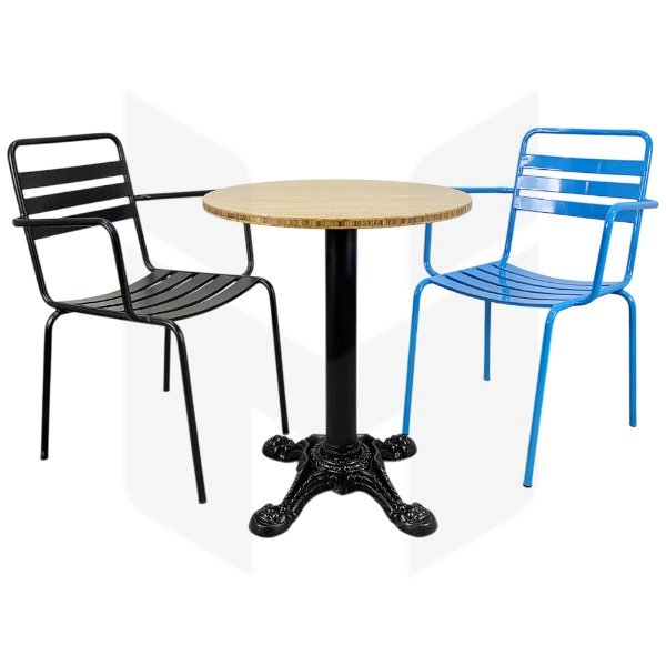 Ghế Sắt 3 Lá Có Tay MH00102