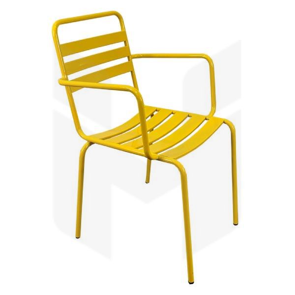 Ghế Sắt 3 Lá Có Tay MH00102