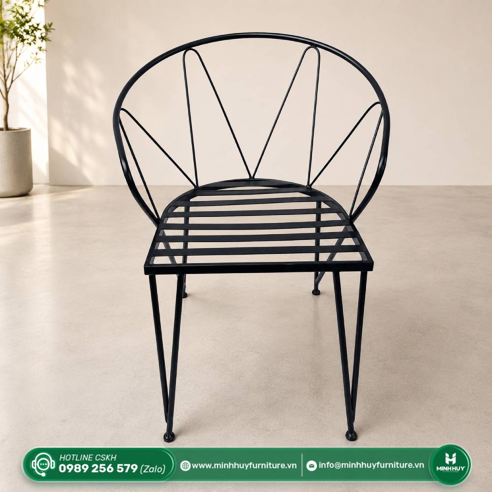 Ghế Sắt Lia Kèm Nệm MH008