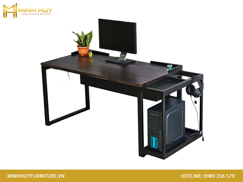 Bàn vi tính chân sắt