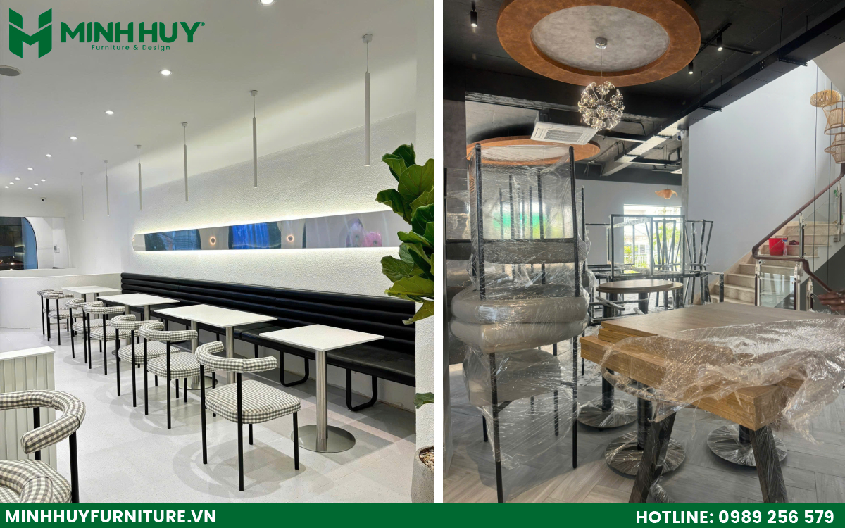 Thiết kế và thi công nội thất quán cafe sách