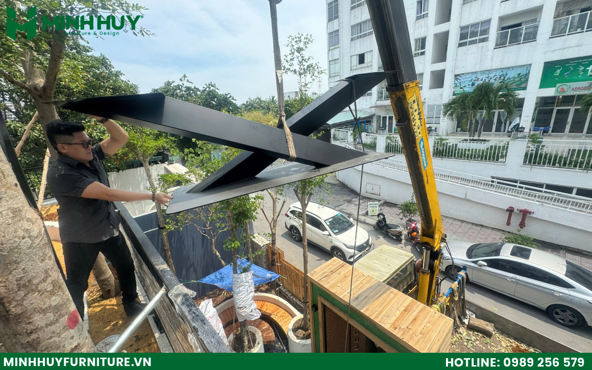 Thiết kế và thi công nội thất quán cafe sân vườn tại hcm