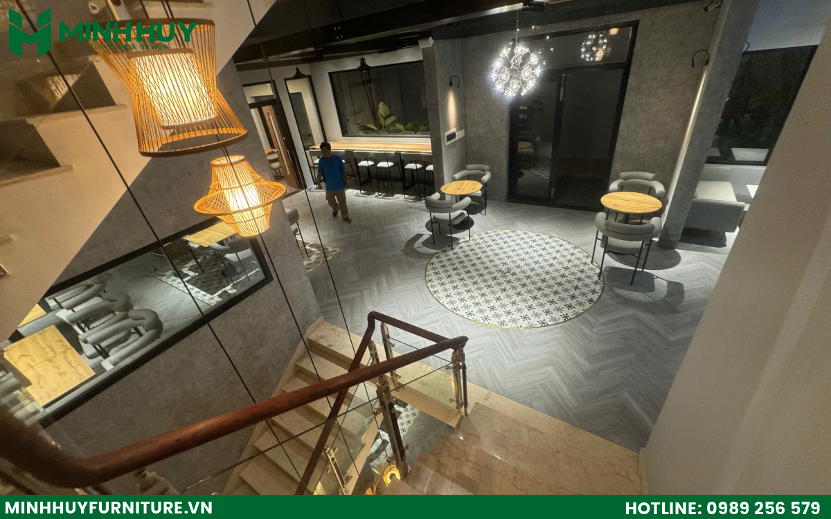 thi công nội thất quán cafe co-working tại hcm