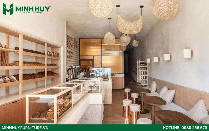 thiết kế quán cafe bánh ngọt đẹp