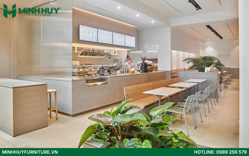 thiết kế quán cafe bánh ngọt đẹp