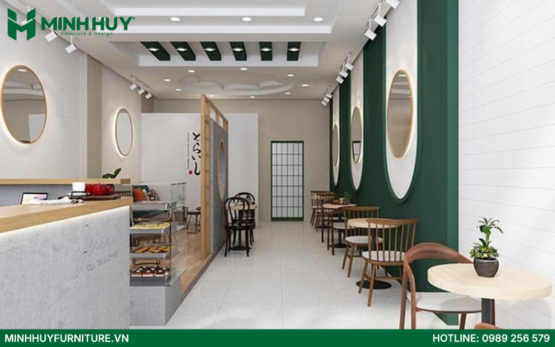 thiết kế quán cafe bánh ngọt