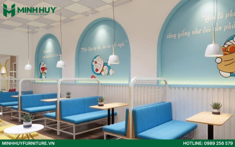 thiết kế quán cafe bánh ngọt đẹp