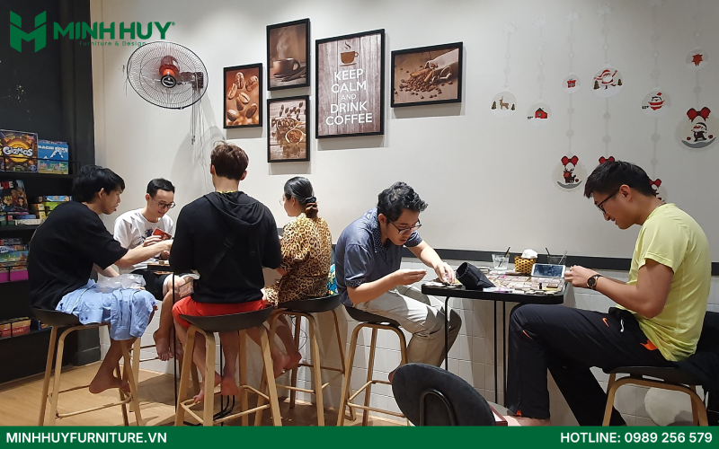 Mẫu thiết kế quán cafe boardgame đẹp
