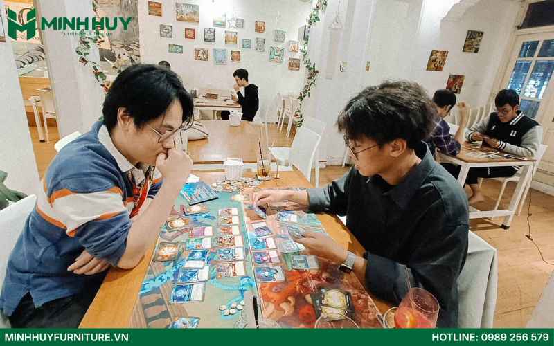 Mẫu thiết kế quán cafe boardgame đẹp