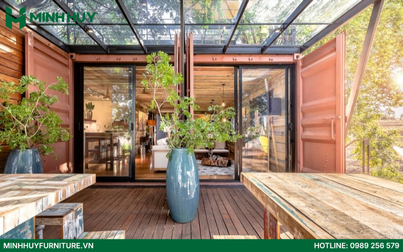 Mau thiet ke quan cafe container dep