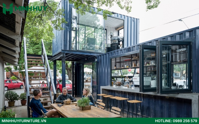 Mau thiet ke quan cafe container dep