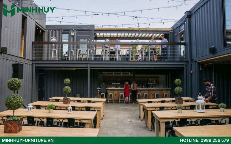 Mau thiet ke quan cafe container dep