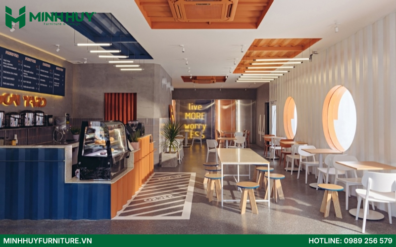 Mau thiet ke quan cafe container dep