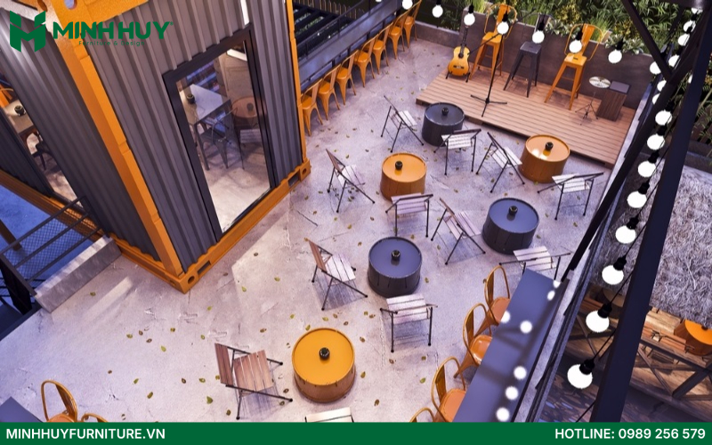 Mau thiet ke quan cafe container dep