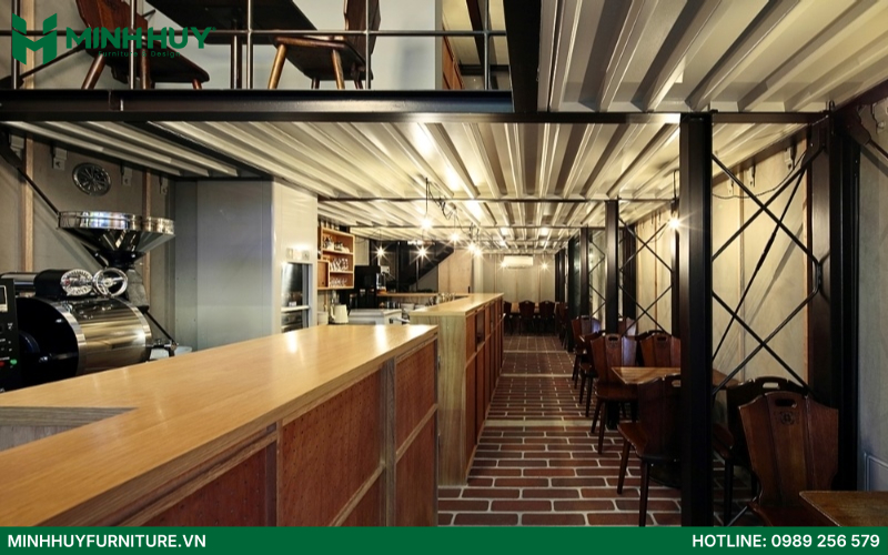 Mẫu thiết kế quán cafe container đẹp