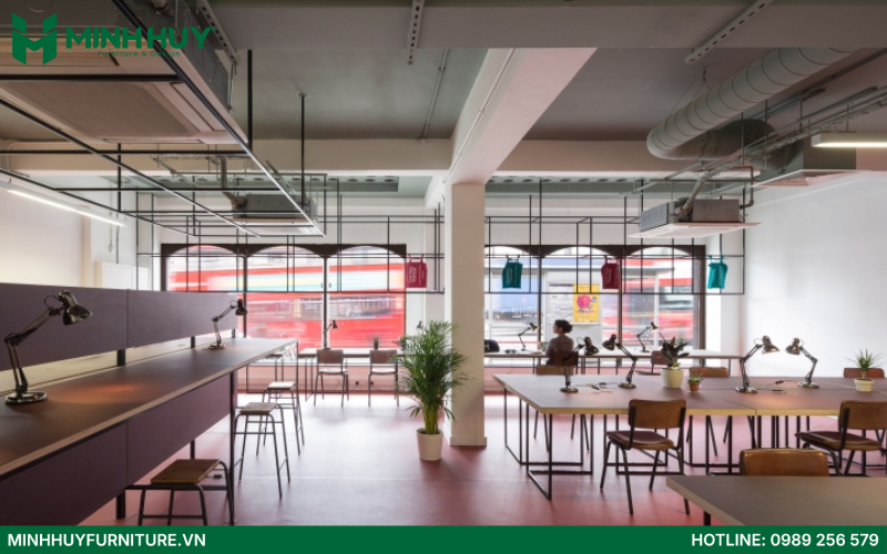 Mẫu thiết kế quán cafe coworking space