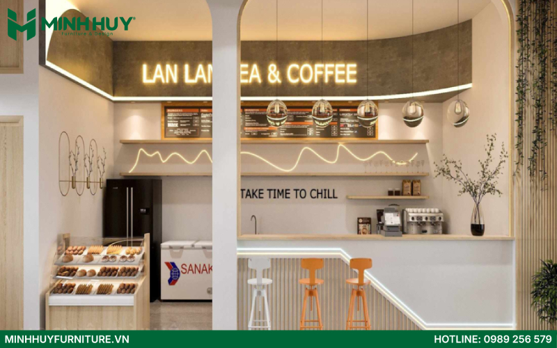 Mẫu thiết kế quán cafe takeway đẹp