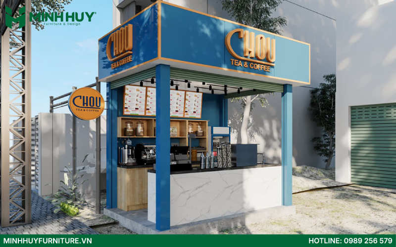Mẫu thiết kế quán cafe takeway đẹp