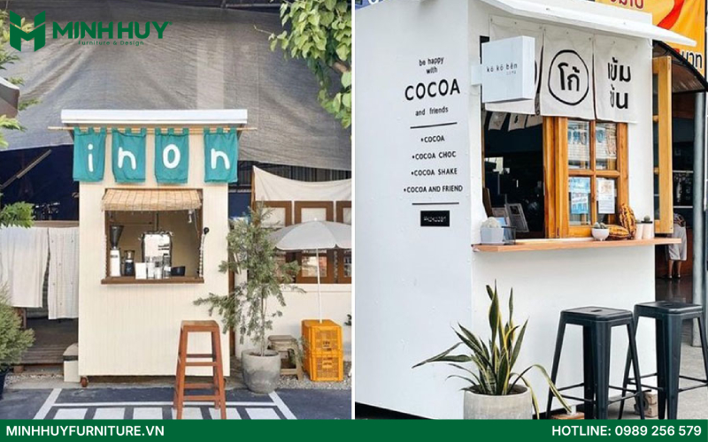 Mẫu thiết kế quán cafe bán mang đi đẹp
