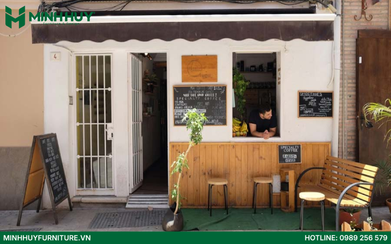 Mẫu thiết kế quán cafe di động