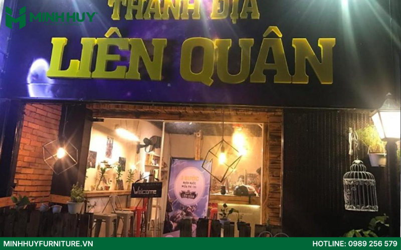 Mẫu thiết kế quán cafe gaming đẹp