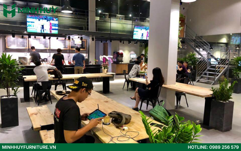 thiet ke quan cafe gaming dep