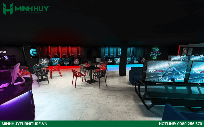 Mau thiet ke quan cafe gaming dep