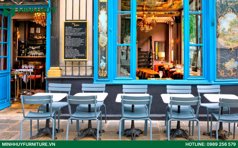 mẫu quán cafe phong cách Châu Âu đẹp