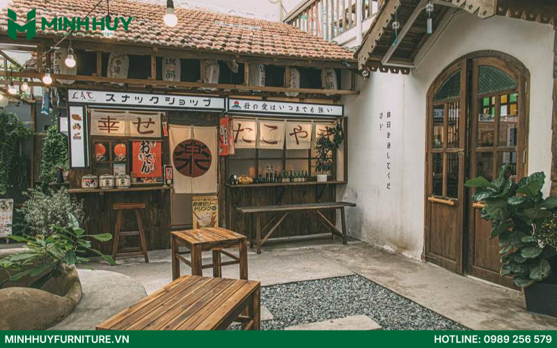 Mẫu thiết kế quán cafe phong cách Nhật Bản