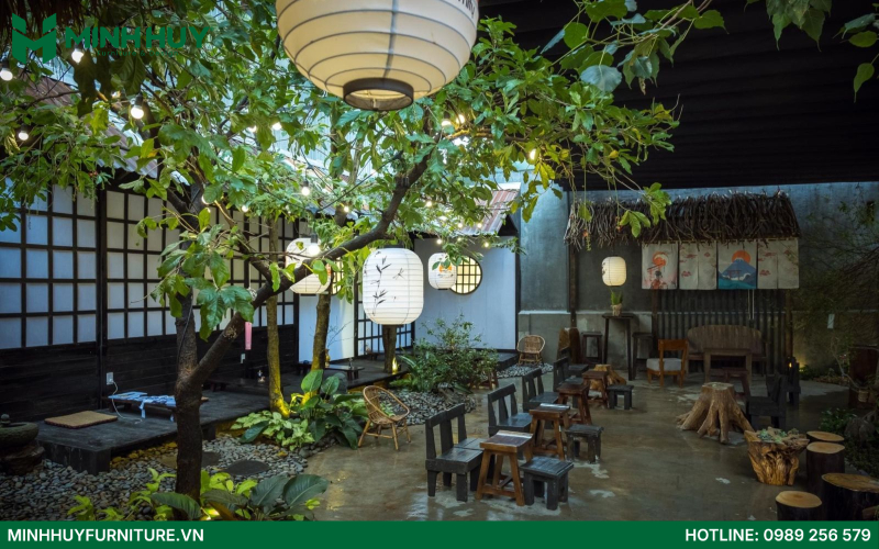 Kết hợp tiểu cảnh sân vườn