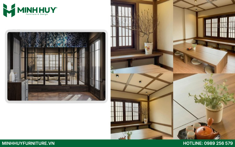 Phòng riêng kiểu Kotatsu ấm cúng