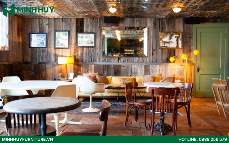 Mẫu thiết kế quán cafe vintage đẹp