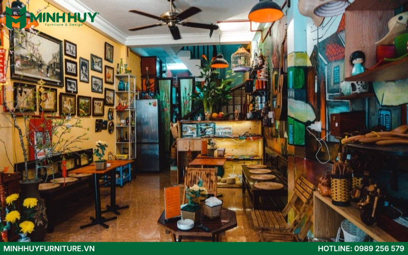 Mẫu thiết kế quán cafe vintage đẹp