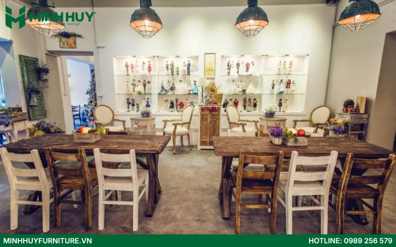 Mẫu thiết kế quán cafe phong cách vintage