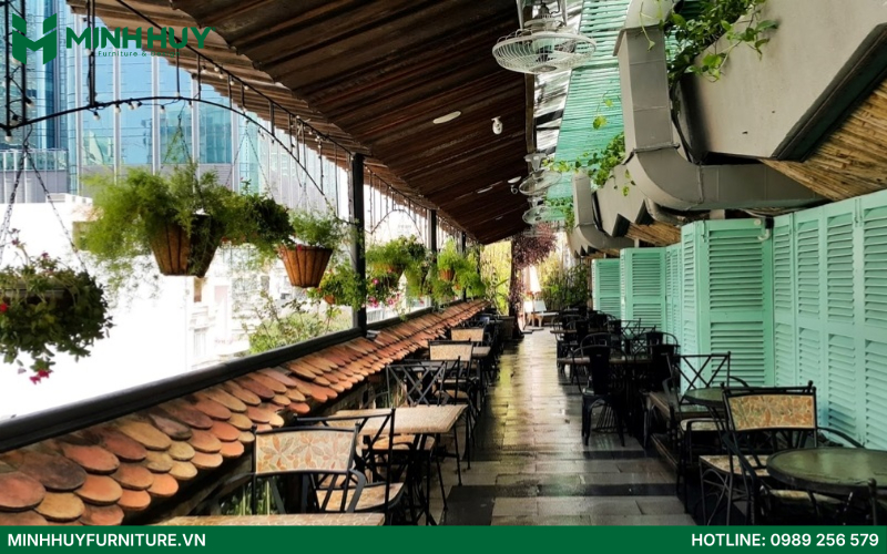 Mẫu thiết kế quán cafe rooftop đẹp