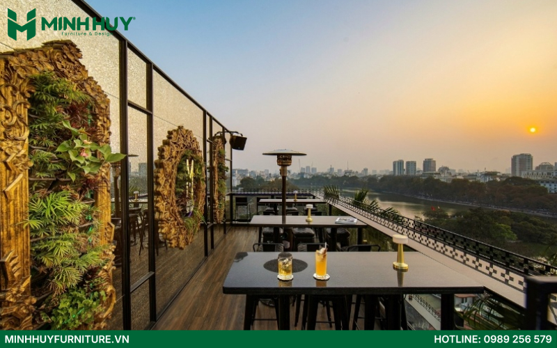 quán cafe rooftop đẹp