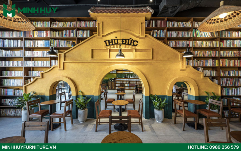 Mẫu thiết kế quán cafe sách đẹp cực "Chill"