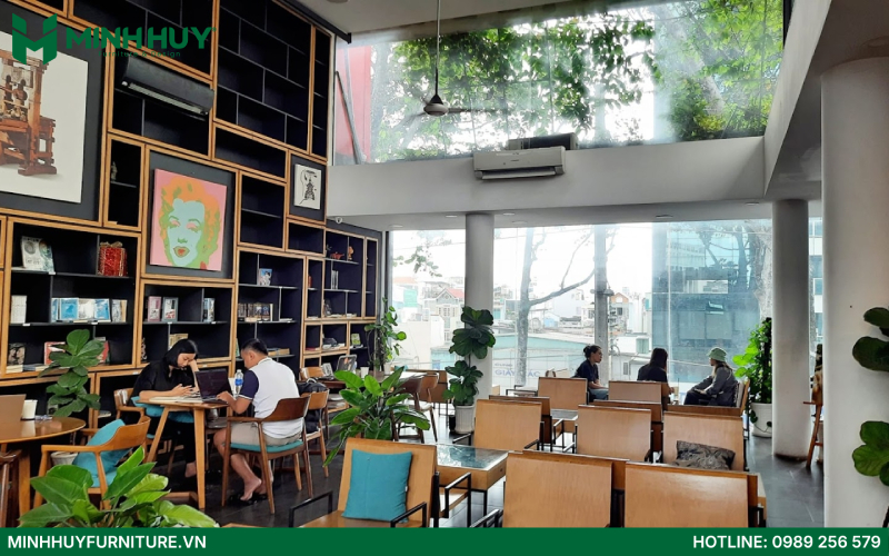 cac Mau thiet ke quan cafe sach dep