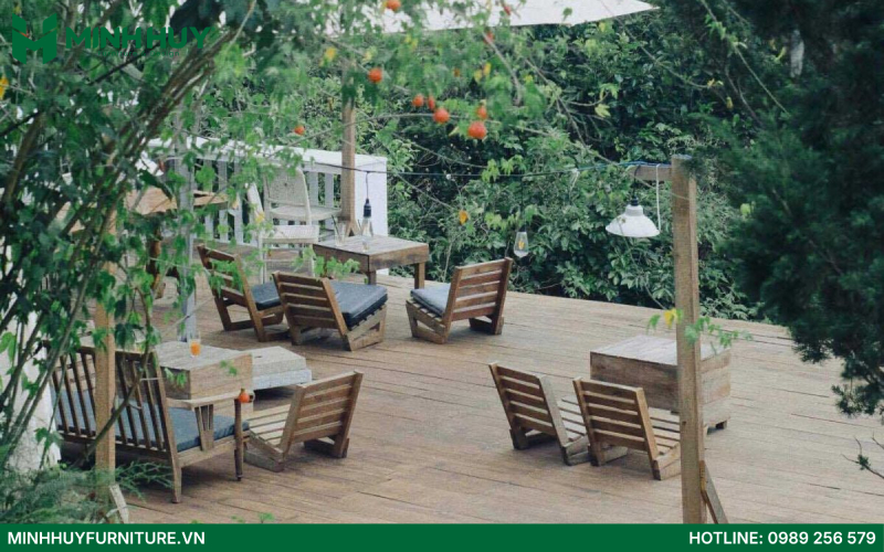 Mau thiet ke quan cafe san vuon dep