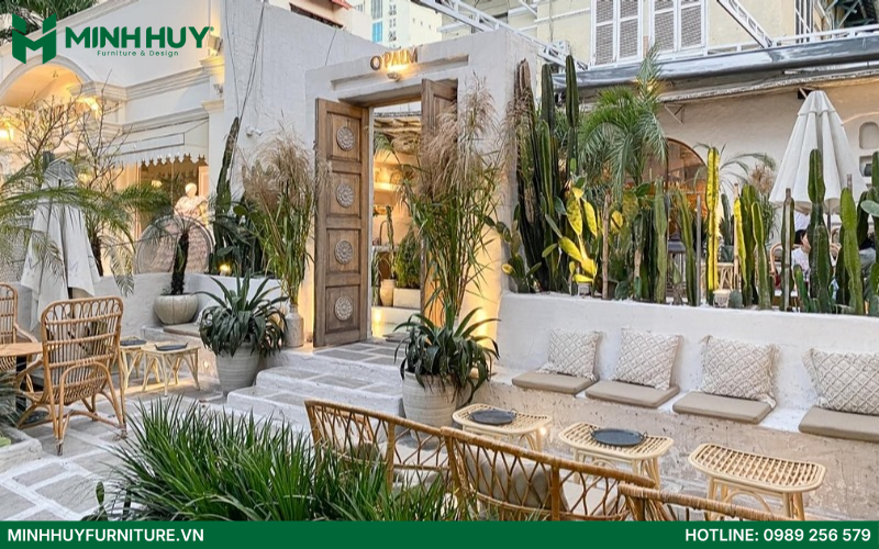 Mẫu thiết kế quán cafe sân vườn đẹp