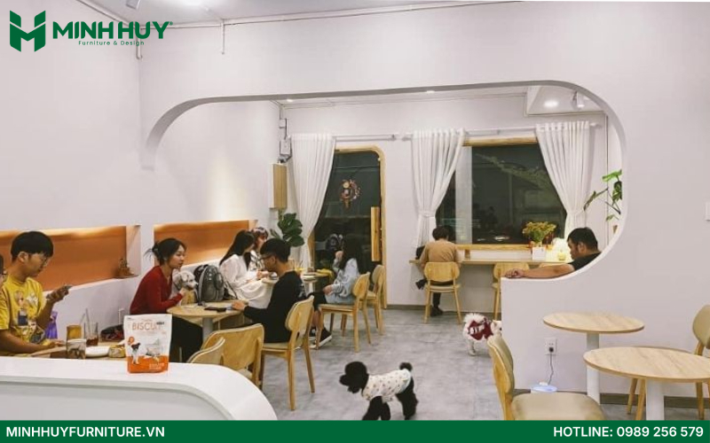Mẫu thiết kế quán cafe thú cưng đẹp