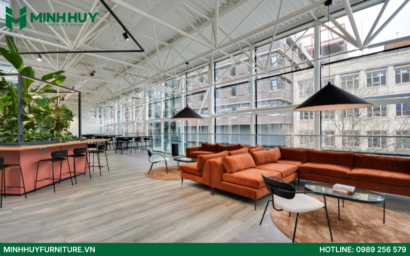 mẫu thiết kế quán cafe văn phòng đẹp 2025